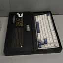 EPOMAKER P75 Wireless Aluminum Mechanical Keyboard, BT 5.0/2.4GHz/USB-C Hot Swappable Custom Keyboard, Gasket Structure, RGB Backlit, for PC/Tablet/PS/Xbox (Silver, Wisteria Linear Switch)