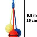 2 Pcs Hanging Cat Toys Sisal Ball – Interactive Cat Scratcher Toy with Sisal Rope, Scratching Replacement for Cage Accessories, Indoor Fun for Cats