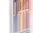 Poppin Stylish Retractable Gel Pens - Fine Point, 0.7mm Tip, Smooth Writing Ink, Metal Clip, Assorted Desert with Black Ink, 12 Pack
