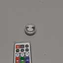 Akavivo Mini Submersible LED Lights,Small Underwater Tea Lights Candles Waterproof with Remote Battery Operated,RGB Color Changing for Vase Home Party Wedding Table Halloween Pumpkin Centerpieces 1 Pcs