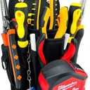 [MAGG HEVI] Tool Pouch with Belt Clip, Quickly Attach and Release from Tool Belts, Utility Tool Organizer Pouch for Electrician, Carpenter, Construction, Technician