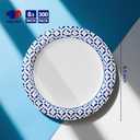 JOLLY CHEF 300 Count 8.5 Inch Paper Plates, Soak-Proof, Cut Proof, Disposable Heavy Duty Plates for Everyday Use, Picnic, Family Gatherings, Parties