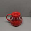 Ecolution Patented MicroPop Microwave Popcorn Popper with Temperature Safe Glass, 3in1 Lid Measures Kernels and Melts Butter, Made Without BPA, Dishwasher Safe, 3Quart, Red