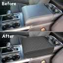 Zxiaochun Center Console Cover for 2021 2022 2023 2024 2025 2026 Ford F150, Armrest Lid Leather Protector, Middle Console Cushion Interior Accessories (Bucket Seat Only)