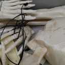 JOYIN 5 Pcs Halloween Skeleton Decorations Outdoor, LED Life Size Skeleton Yard Stakes, Light Up Full Body Realistic Skulls Decor for Graveyard Yard Lawn Garden Holiday Party Decoration