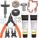 9709231 9703337 W11086780 9709511 Worm Gear Kit for KitchenAid Whirlpool 5QT&6QT, Mixer Gear Parts Drive Gear Replacement - W/Food Grade Grease