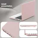 Designed for MacBook Pro 14 Inch Case 2021 2022 2023 2024 2025 Release A3434 A3112 M5 A3112 A3401 A3185 M4 A2918 A2992 M3 A2779 M2 A2442 M1 Pro/Max Protective Premium Leather Case, Pink