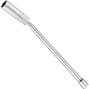 WORKPRO 14 mm Magnetic Spark Plug Socket with Magnetic Design, Swivel Thin Wall Spark Plug Socket, 3/8" Drive x 12" Total Length, 360 Degree Swivel, 12 Point