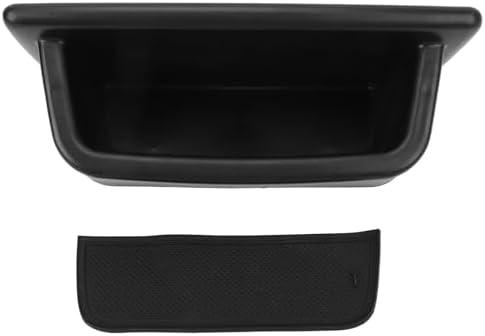 Car Center Console Dashboard Organizer, ABS Behind Screen Storage Box Tray with Anti Slip Pad for 2021 2022 2023 2024