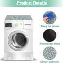 Actvty Washer and Dryer Covers for the Top, 2 Pieces 25.6'' x 23.6'' Washer Dryer Top Protector Mat, Diatomite Rubber Washing Machine Top Covers Non-Slip Scratch Protection Dust-Proof
