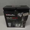 Mueller Multistick 5-in-1 Immersion Blender Handheld,12 Speed Hand Mixer-Turbo Boost,Heaviest Duty Copper Motor,Titanium reinforced Blades Hand Blender,Milk Frother Wand,Whisk,Beaker,Chopper,Grey