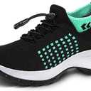 STUNAHOME Orthopedic Sneakers Breathable Women Walking Shoes Slip on Trainers Women's Comfortable Casual Ladies Athletic Shoe Thick Bottom, SIze 40