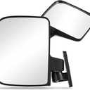 Golf Cart Side Mirrors for Club Car EZ-GO Yamaha and other 180°Adjustable Folding Wide-Angle Side View Mirror