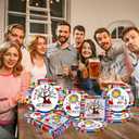 Hispanic Heritage Month Decorations - 60Pc Spanish Classroom Set - Includes White Hispanic Decorations & Latino Heritage Month Napkins