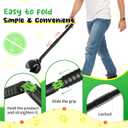 27.5" Dog Pooper Scooper, Pooper Scooper for Large, Medium, Small Dogs, Easy Single-Hand Operation, No More Bending, High-Strength Material, Suitable for Yard, Sand, Grass, and Gravel