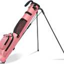 MAZEL Lightweight Golf Bag for Men Easy to Carry Golf Clubs Bag with Shoulder Strap,Pitch n Putt Golf Stand Bag for Driving Range,Par 3 and Executive Courses - Fit Up to 8 Clubs