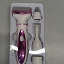 Electric Razor for Women Men with LED Display,4 in 1 Ladies Wet & Dry Body Razors and Facial Hair Remover, Rechargeable Hair Removal Kit for Nose Face Body Leg Bikini Arm Hair (White)