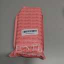 LOVFUL Press on Nails Pink French Tip Rhinestone | Handmade with Full Covered Crystals | Reusable Fake Nails | Square Long 2.2 in | H27-M