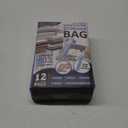 12 Pack Vacuum Storage Bags, Space Saver Vacuum Storage Bags, Vacuum Seal Bags for Clothing, Clothes, Comforters and Blankets, Hand Pump Included