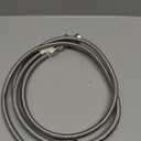 Faucet Line Connector Braided 304 Stainless Steel Supply Hose 1/2" I.P. Female Thread to 1/2" I.P. Female Straight Thread Faucet Hose Replacement (One Pair)