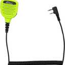 Waterproof Shoulder Speaker Mic 2 Pin Two Way Radio Microphone with 3.5mm Audio Jack Compatible with BaoFeng GT-5R / UV-5R, BTECH, Kenwood, Retevis Radios Walkie Talkie (for Kenwood, Green)
