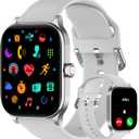 Smart Watch (Answer/Make Call), 2.01" Smartwatch for Android Phones and iPhone with Heart Rate,Sleep Monitor,Pedometer, 100+Sports Fitness Watch, IP68 Waterproof Fitness Tracker for Men Women (Grey)