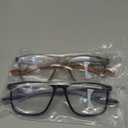 Progressive Multifocus Reading Glasses for Men Women 2 Pairs TR90 Sports Style Comfortable and Flexible Readers (Black&yellow)