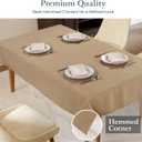 LANE LINEN Rectangular Tablecloth 60x102 Inch  Durable Washable Table Cloths Rectangle for Dining, Coffee Table, Spring Table Cloth Rectangle, Weddings & Special Occasions, Natural