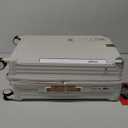 Joyway Carry On Luggage, 24 IN Expandable Suitcase with Smart Cup Holder, Hardside Checked with TSA Lock Spinner Double Wheels, White