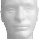 Male Wig Display Mannequin Head Stand Model Styrofoam Foam White