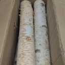 8 Pack Birch Logs for Fireplace Decor Crafts Versatile Unfinished Wood Gas Fireplace Logs: 2.3"-3.2" Dia. x 16.5" Long