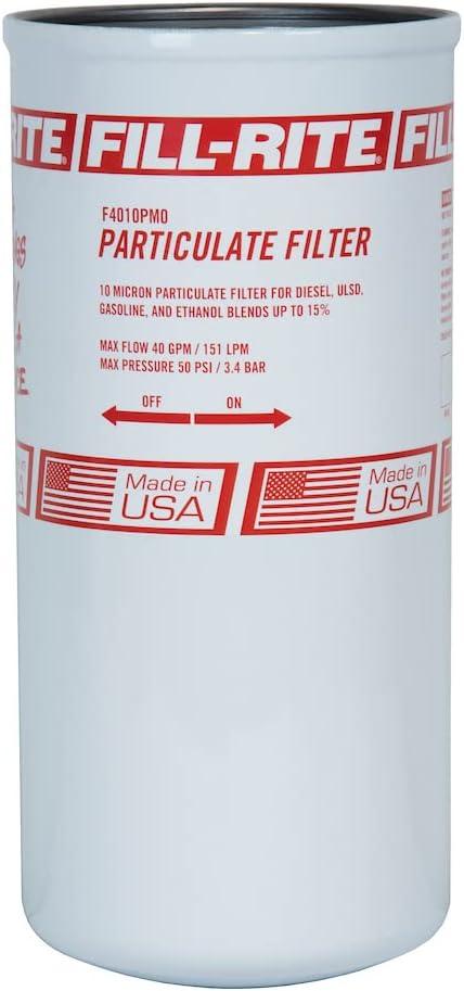 Fill-Rite F4010PM0 1" 40 GPM (151 LPM) 10 Micron Particulate Spin-On Fuel Filter