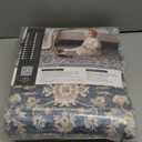 2x4 Washable Entry Area Rugs Doormat: Non Slip Rubber Backing Vintage Carpet - Low Pile for Kitchen Bathroom Door Mat Indoor Entrance - Stain Resistant for Household - Pet-Friendly (Blue) (Blue/Cream White/Light Ivory)