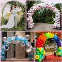 Wokceer 9.2 FT Large Circle Balloon Arch Stand Gold Metal Round Arch Backdrop Stand for Wedding Ceremony Birthday Party Bridal Shower Anniversary Background Decoration