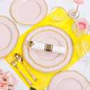 Hioasis 175pcs Pink and Gold Plastic Plates - Pink Plastic Dinnerware Set Includes 25 Dinner Plates, 25 Dessert Dinnerware, 25 Cups, 25 Napkins Perfect for Wedding & Easter & Mothers Day