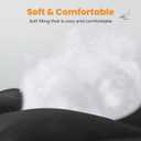 MATBEBY Full Size Mattress Pad - Cooling Breathable Mattress Topper, Quilted Fitted Mattress Protector, Pillow Top Mattress Cover with 8-21" Deep Pocket, Soft, Machine Washable, Black, 54x75 Inches