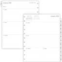 2026 Weekly Planner Refills for 11-Discbound Notebooks, Monthly Tabs, 11-Disc Punches, Letter Size, 8-1/2" x 11"