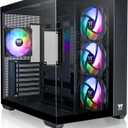 Thermaltake View 380 TG ARGB Black ATX Case; 4x120mm ARGB Fans Included; Supports Hidden-Connector Motherboard; Front & Side Dual Tempered Glass Panel; CA-1Z2-00M1WN-00