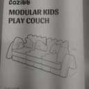 CoziBB 22Pcs Modular Kids Play Couch, Toddler Couch with Convertible and Multifunctional Foam for Inspiring Child Creativity, Kids Couch for Playroom Bedroom - Jungle Theme