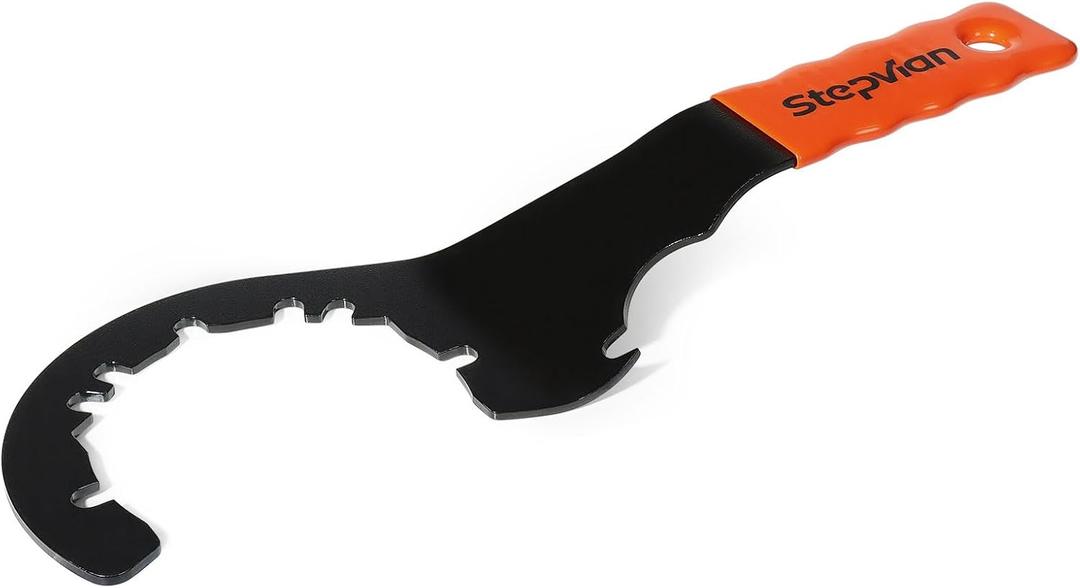 Universal Sink Drain Wrench, Open Design Facilitates for Easy Use, for Loosening and Tightening 4, 6, and 8 Tab Locknuts on Strainer Drains