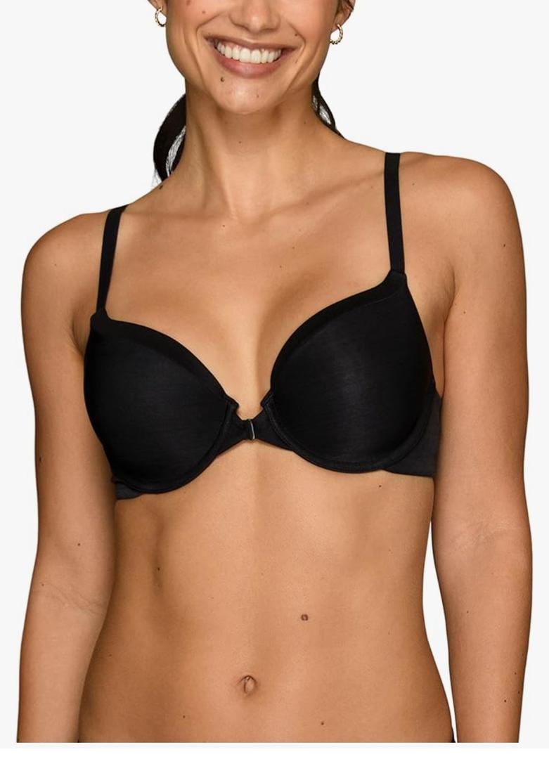 Vanity Fair Women's Illumination Front Closure Bra, 3-Way Convertible Straps, Lightly Lined Cups up to DD, 36B