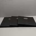 Yunkeeper Black Fabric Cubby Storage Bins13x13x13 Inches Cube Organizer Bin Foldable Storage Boxes with Dual Handles Fabric Organizer Box and collapsible Storage basket, Set of 3 Black