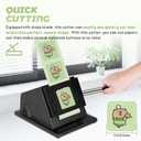 2" Square Button Paper Cutter 60x60mm Square Paper Punch Square Fridge Magnets Badge Maker Square Punch for Button Making Scrapbooking Paper Crafting (Cut 55x55mm)