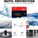 2 Pack Micro Memory Card 128GB Class 10 with Adapter High Speed Memory Card for Tablet,Drone