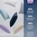 REST Evercool+ Cooling Pillowcases Standard - 2 Pillowcases for Sensitive Skin, Silver Infused Fabric for Hygienic Sleep, Silky Smooth for Curly Hair, High Elastic for Snug Fit (19x29 inches)