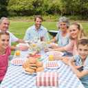 Pink Gingham Napkins Disposable Rectangle: 100PCS Checkered Paper 15.7x11.8 Inch for Dinner Party