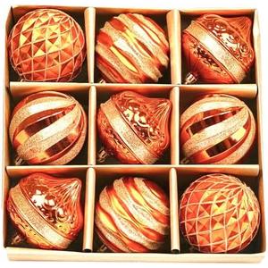 Pack of 2 Dohance Christmas Ornaments Set 9ct Christmas Tree Decoration Ornament Balls Decor Baubles for Xmas Trees Decor Holiday Party Wedding Decoration