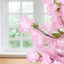 Pink Artificial Cherry Blossoms Tree Faux Cherry Blossom Tree Indoor Beautiful Trees for Home Christmas New Year Decor