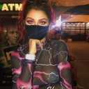 Avidlove Mesh Top Mesh Crop Top for Women Y2K Long Sleeve Mock Neck Top S-XXL (Black, S)