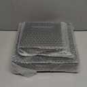 N9R 60PCS Black Plastic Plates Square, 30 Dinner & 30 Dessert Plates Heavy Duty, Fancy Disposable Plates for Party, Wedding and other Events